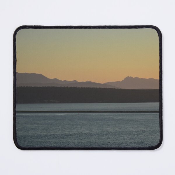 Item preview, Golden Sunset Over Layered Coastal Mountains designed and sold by MiraNadaPrints.