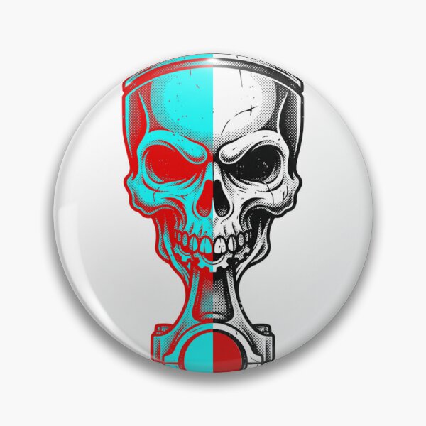 Item preview, Monochrome Mechanical Skull designed and sold by funspms.