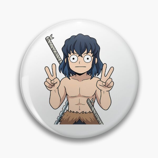 Item preview, Inosuke Hashibira Demon Slayer Swordsman Double Peace Moment designed and sold by Dashsopaner.