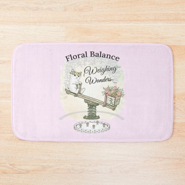 Item preview, Whimsical Cat: Floral Balance & Flowers Aesthetic designed and sold by catnbloom.