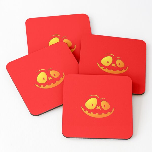 Item preview, Cheeky Pumpkin Face on Devil Red designed and sold by Creepyhollow.