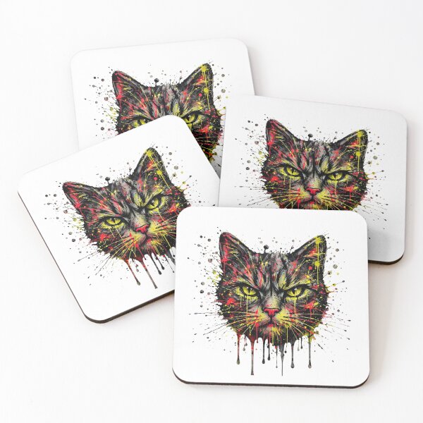 Item preview, Graffiti Grunge Cat Head - Street Art Spray Paint Cat designed and sold by Csaba1983.