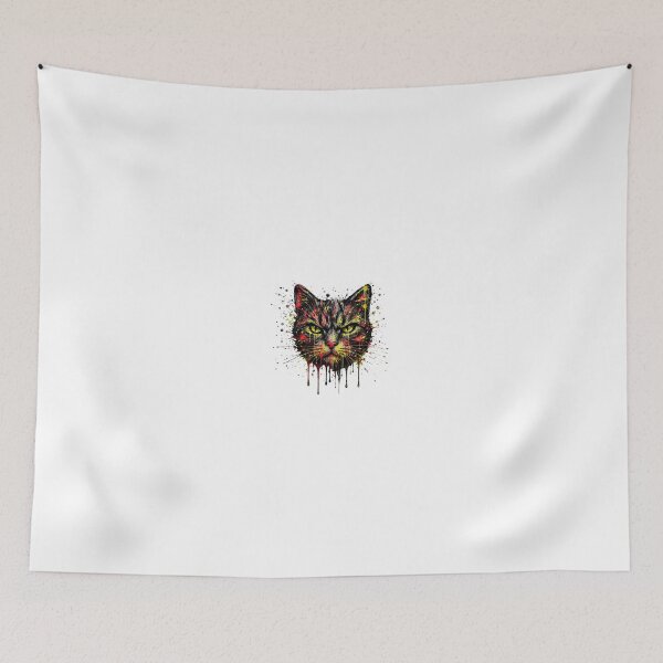 Item preview, Graffiti Grunge Cat Head - Street Art Spray Paint Cat designed and sold by Csaba1983.