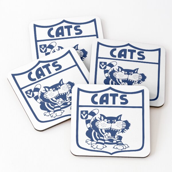 Item preview, Mighty Cats Retro Logo Drawing designed and sold by Luke Foran Sports Art.