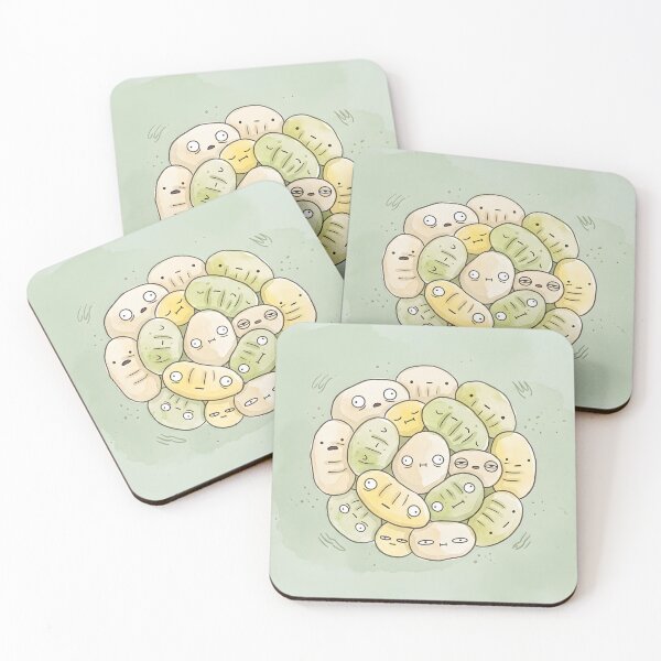 Item preview, Cute Potato Gnocchi Pile Kawaii Pasta Illustration designed and sold by DuckOddity.