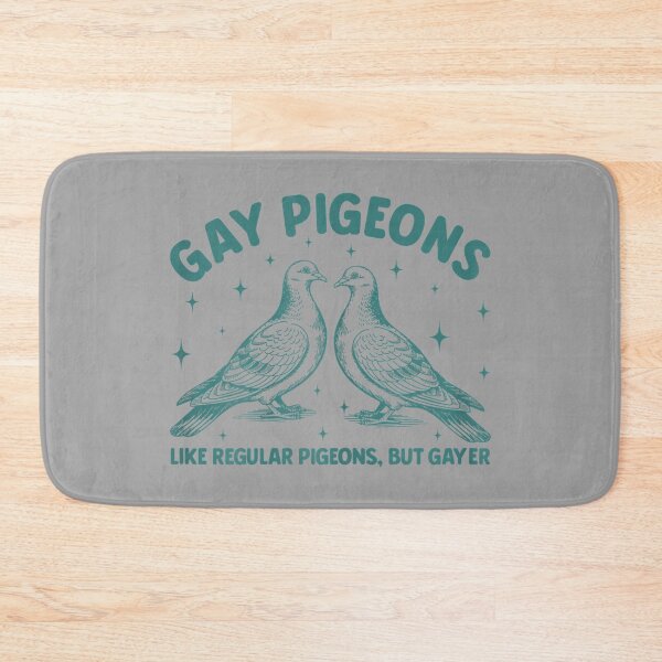 Item preview, Funny Gay Pigeons Like Regular Pigeons But Gayer LGBT Pride designed and sold by GreggRoss.