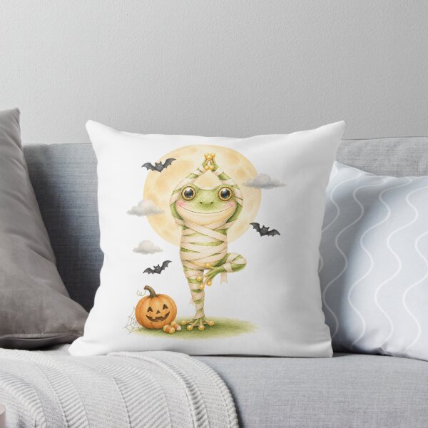 Item preview, Halloween Tree Pose Mummy Tree Frog designed and sold by YogiAnimalArt.