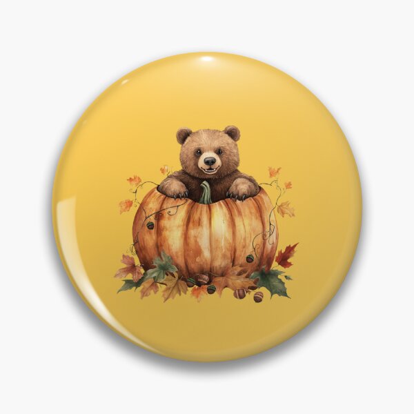 Item preview, Adorable Bear in Pumpkin designed and sold by briaddy.