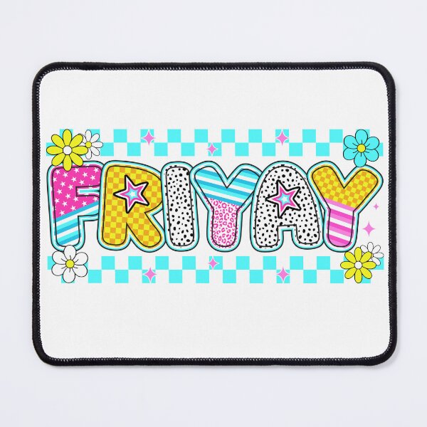 Item preview, Colorful Fri-Yay Retro Teacher Friday Design designed and sold by PalleteCreation.