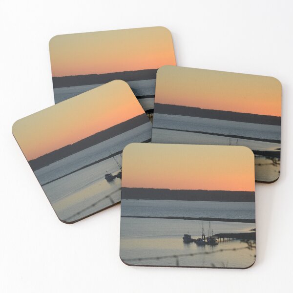 Item preview, Golden Sunset Over Fort Flagler Harbor Dock designed and sold by MiraNadaPrints.