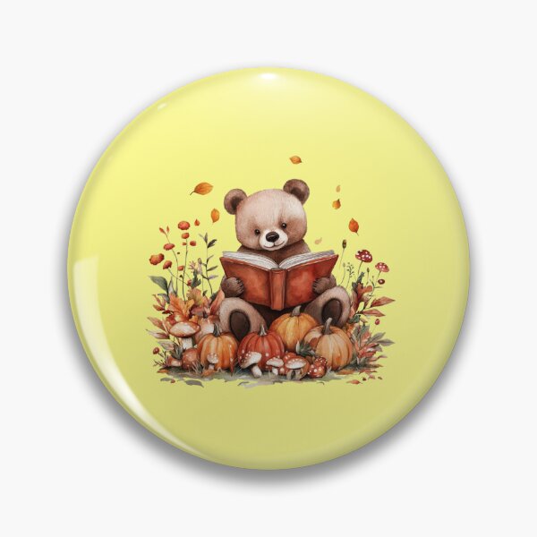 Item preview, Bear Reading Amidst Autumn Harvest designed and sold by briaddy.