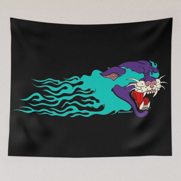 Item preview, Traditional Tattoo Inspired Purple Panther designed and sold by noconnellart.