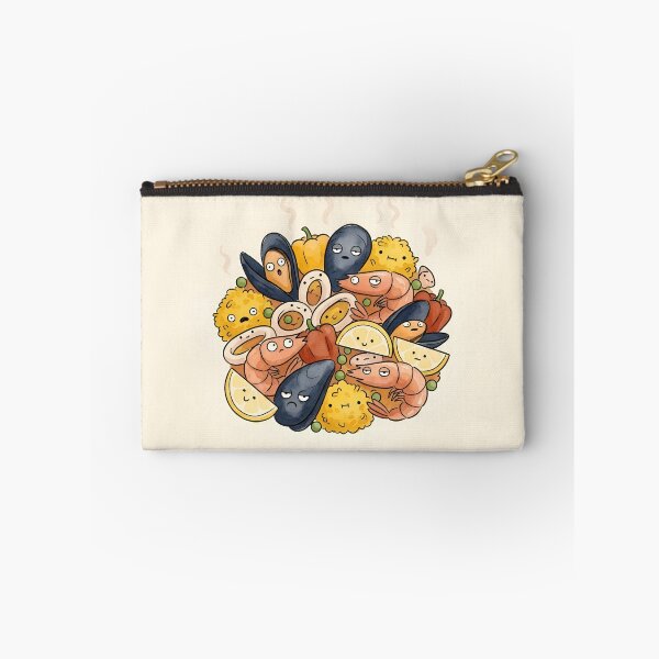 Item preview, Cute Paella Seafood Pile Kawaii Spanish Food Illustration designed and sold by DuckOddity.