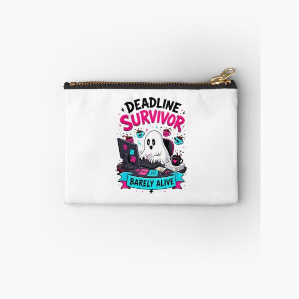 Item preview, Deadline Survivor Barely Alive Ghost | Funny Work & Student Desk designed and sold by Dazzle-Sizzle.