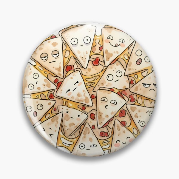 Item preview, Cute Quesadilla Slices Kawaii Mexican Food Illustration designed and sold by DuckOddity.
