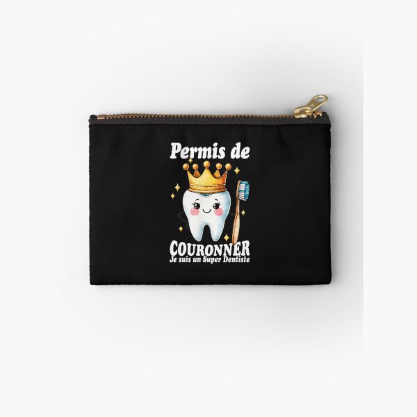 Item preview, Dentist Tooth Crowned Super Dentist French Text designed and sold by xqklwnyqv.