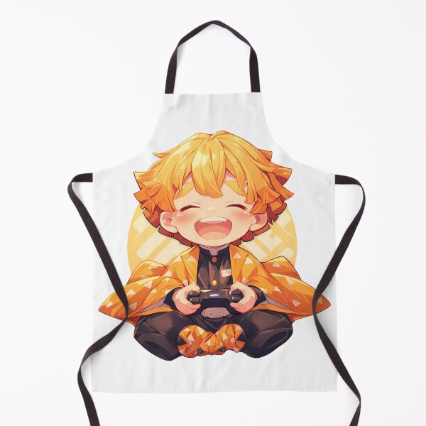 Item preview, Zenitsu Agatsuma Demon Slayer Chibi Gamer Happy Haori designed and sold by Dashsopaner.