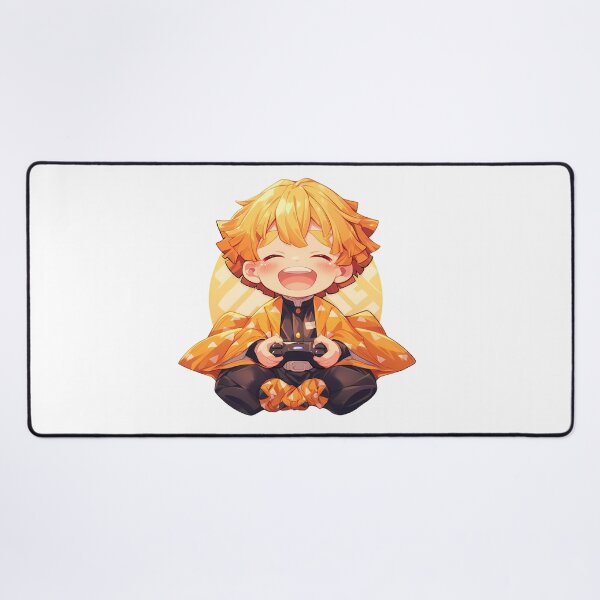 Item preview, Zenitsu Agatsuma Demon Slayer Chibi Gamer Happy Haori designed and sold by Dashsopaner.