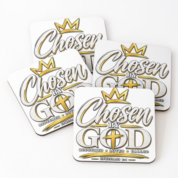 Item preview, Chosen by God – Christian Faith Typography designed and sold by Paltooproducts.