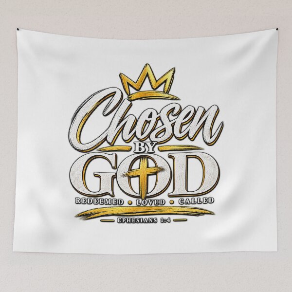 Item preview, Chosen by God – Christian Faith Typography designed and sold by Paltooproducts.