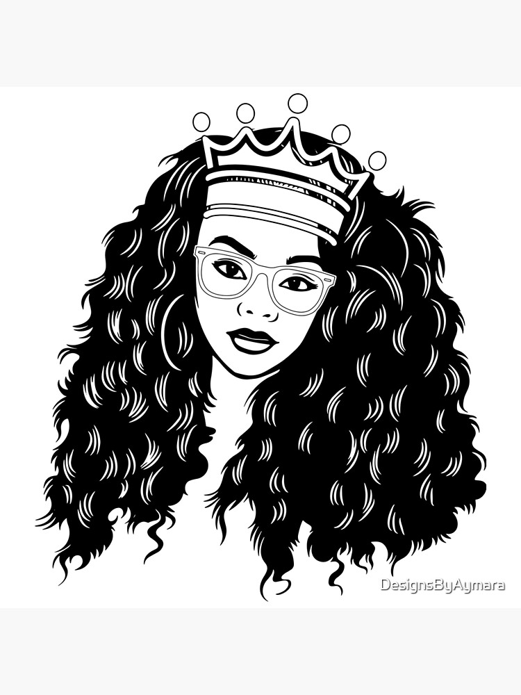 African American,Curls,Latina, Braids Hairstyle, Black Woman, Classy,  Glamour, Nubian, Princess, Queen, Diva | Art Board Print