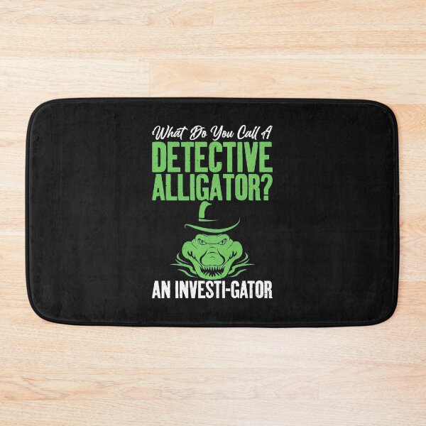 Item preview, Detective Alligator Investi-gator Pun Funny Reptile designed and sold by xqklwnyqv.