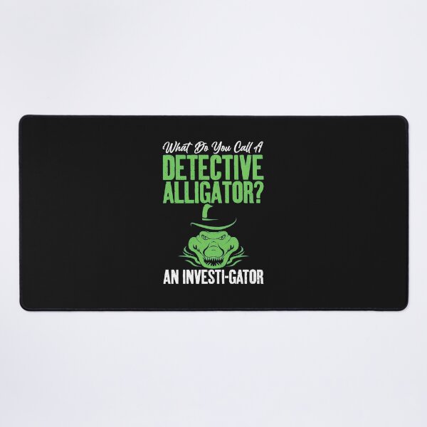 Item preview, Detective Alligator Investi-gator Pun Funny Reptile designed and sold by xqklwnyqv.