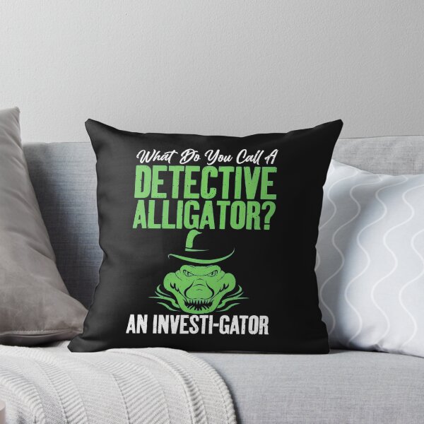 Item preview, Detective Alligator Investi-gator Pun Funny Reptile designed and sold by xqklwnyqv.