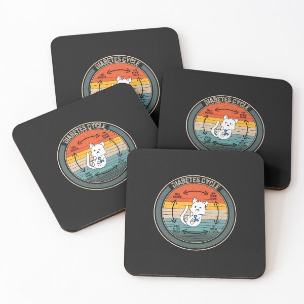 Item preview, Diabetes Cycle Cat Vintage Sunset Graphic designed and sold by zlezctata.