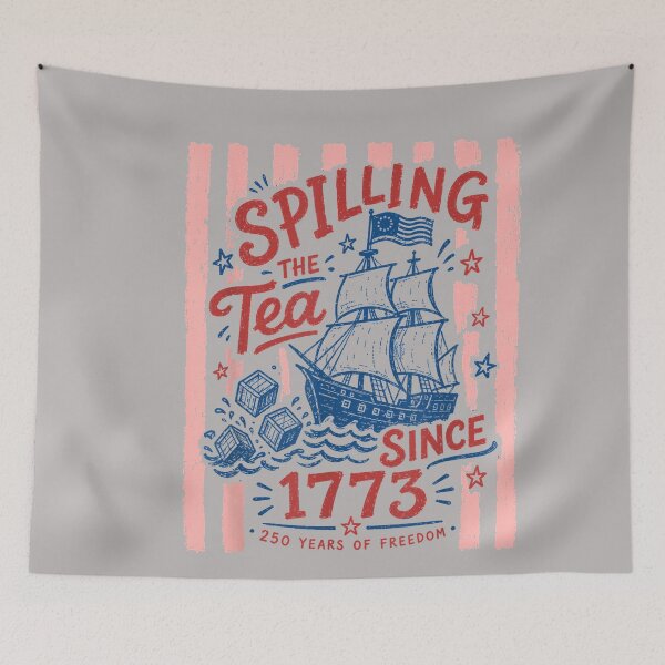 Item preview, Spilling The Tea Since 1773 Vintage Us History designed and sold by GreggRoss.