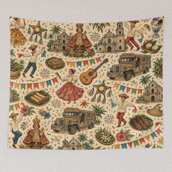 Item preview, Filipino Fiesta Pattern – Colorful Philippines Culture & Heritage designed and sold by RJACreative.