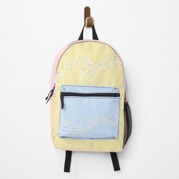 Item preview, Musical notes - Pastel partiture backpack designed and sold by LuanaMuller.