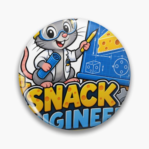 Item preview, Snack Engineer Mouse Blueprint designed and sold by S06PMarketing.