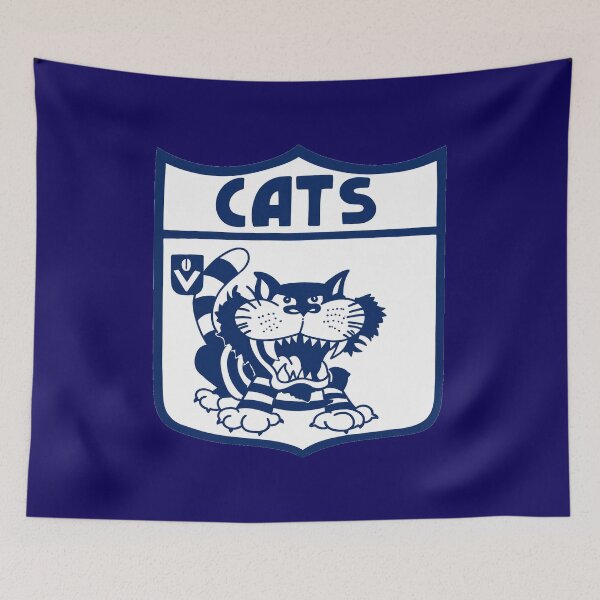 Item preview, Mighty Cats Retro Logo Drawing designed and sold by Luke Foran Sports Art.