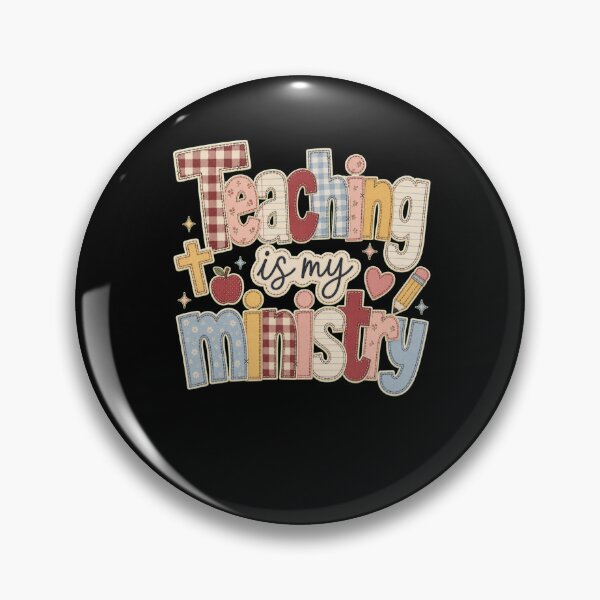 Item preview, Teaching is My Ministry Applique Style Educator designed and sold by snowry.