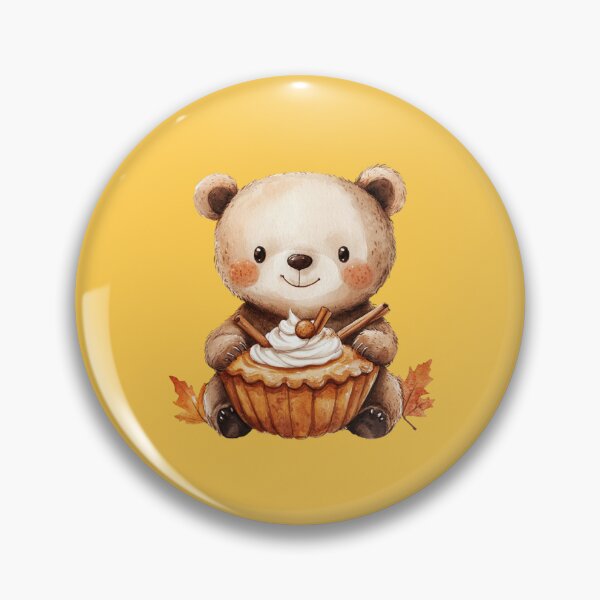 Item preview, Cute Bear with Pumpkin Pie designed and sold by briaddy.