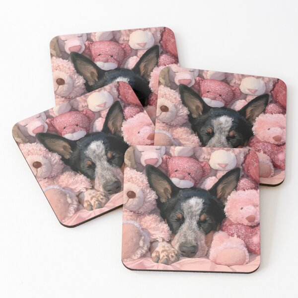Item preview, Dreamy Cattle Dog Print designed and sold by Nocturne  Paws.