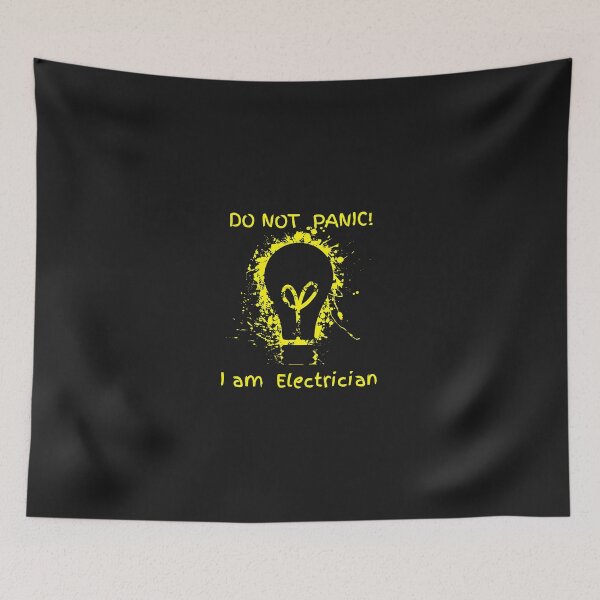 Item preview, Do Not Panic I Am Electrician Bulb Graphic designed and sold by zlezctata.