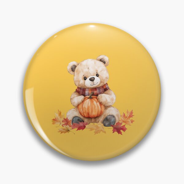 Item preview, Teddy Bear with Pumpkin designed and sold by briaddy.