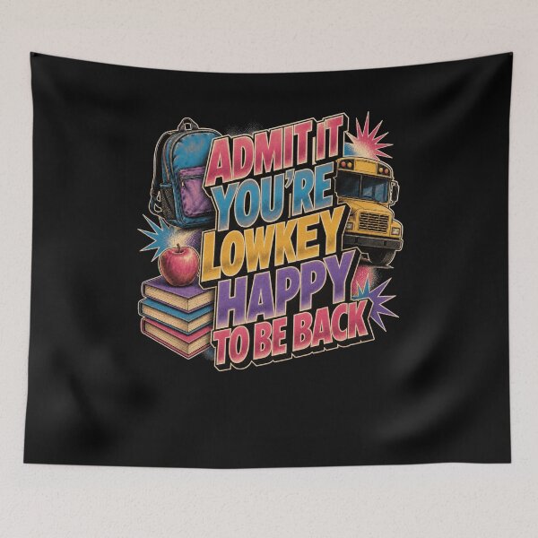Item preview, ADMIT IT YOU'RE LOWKEY HAPPY TO BE BACK designed and sold by snowry.