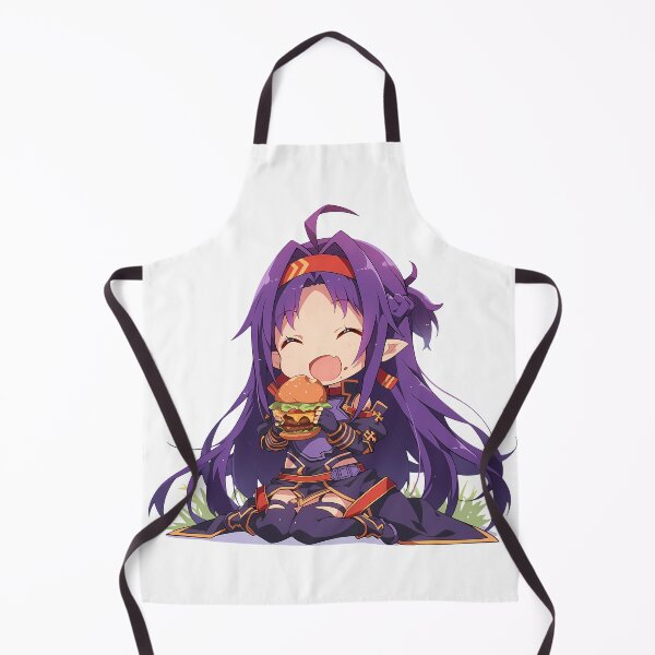 Item preview, Yuuki Sword Art Online Anime Chibi Kawaii Burger Purple Hair Joyful designed and sold by Dashsopaner.
