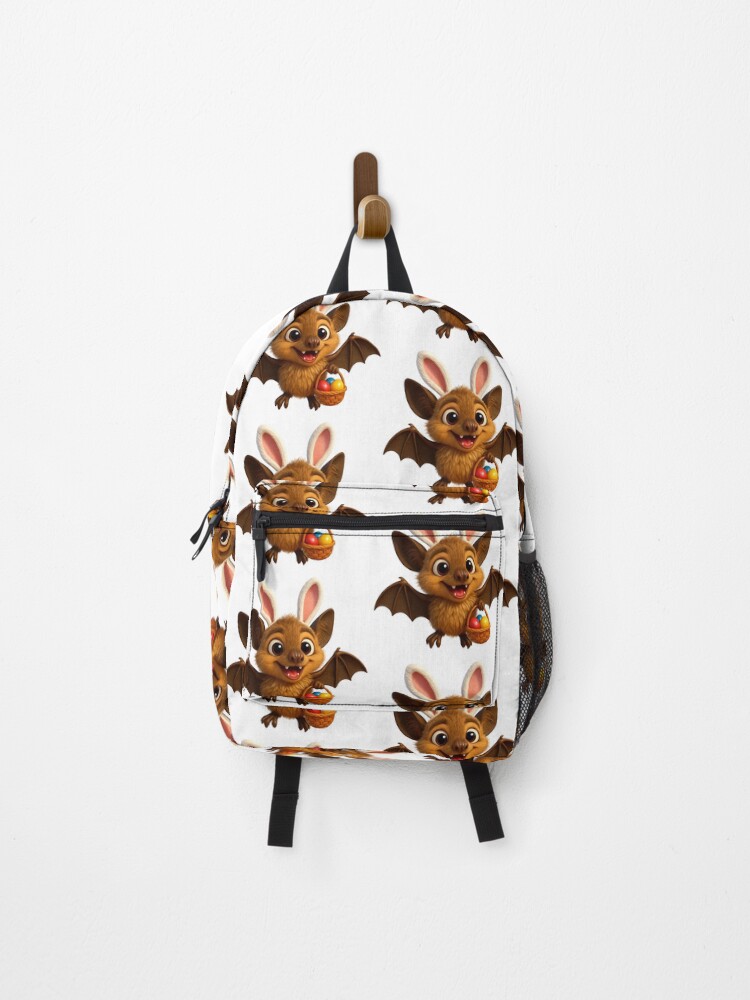 Thumbnail 1 of 3, Backpack, Easter Whiskered Bat designed and sold by Sillytoe.