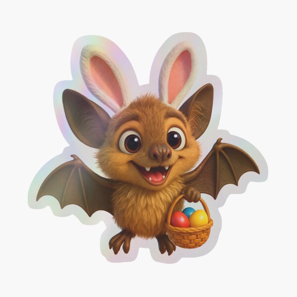 Item preview, Easter Whiskered Bat designed and sold by Sillytoe.