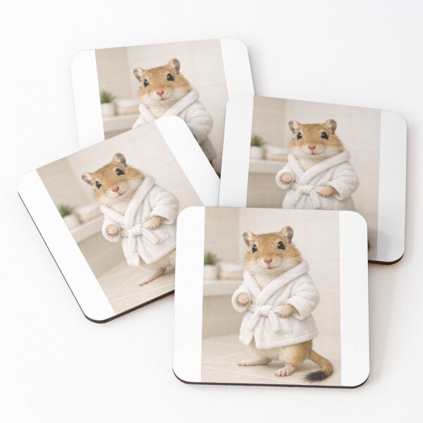 Item preview, Cozy Bathrobe Mongolian Gerbil designed and sold by Sillytoe.