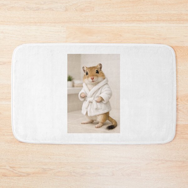 Item preview, Cozy Bathrobe Mongolian Gerbil designed and sold by Sillytoe.