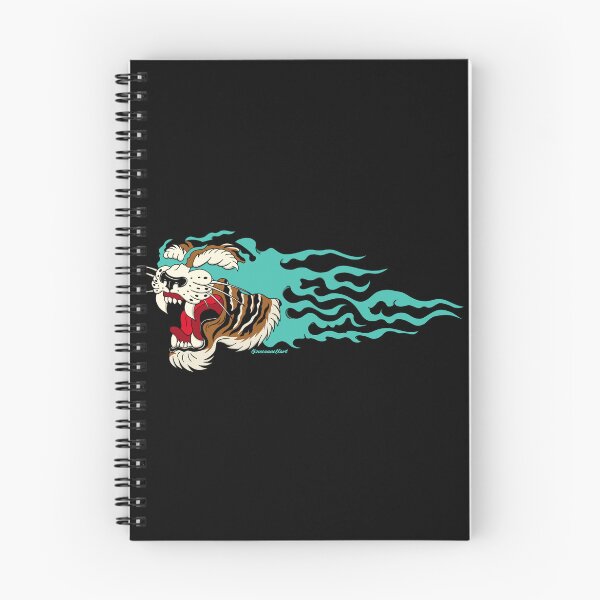 Item preview, Traditional Tattoo Inspired Tiger with Flames designed and sold by noconnellart.