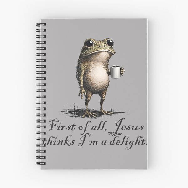 Item preview, Funny Frog Coffee First of All Jesus Thinks I'm A Delight designed and sold by GreggRoss.