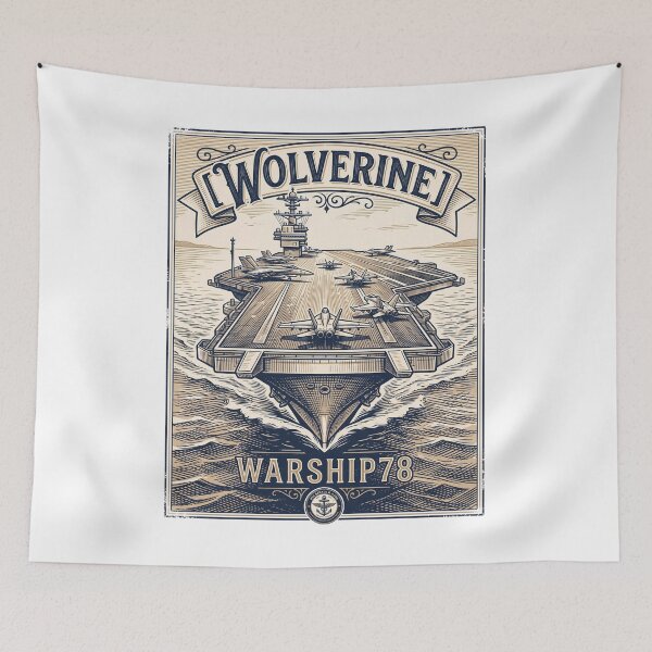 Item preview, Wolverine Warship 78 Vintage Aircraft Carrier Design designed and sold by castillomiami.