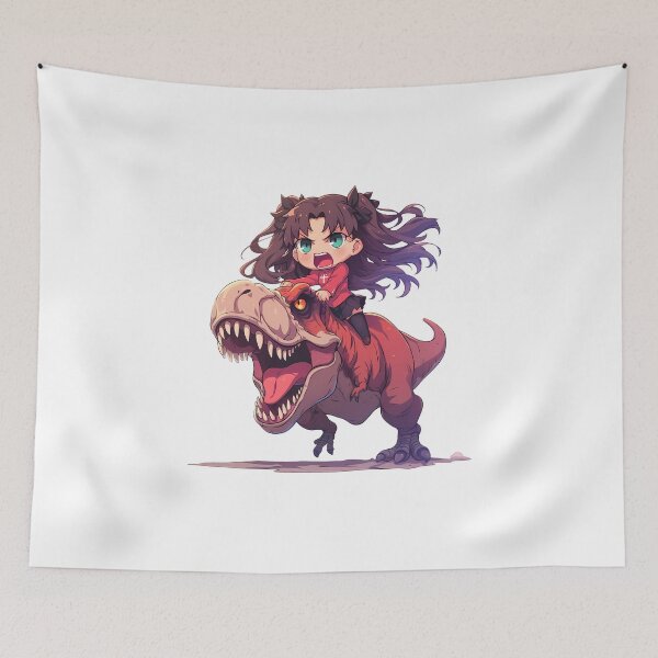 Item preview, Rin Tohsaka Fate Stay Night Fierce Dinosaur Charge designed and sold by Dashsopaner.