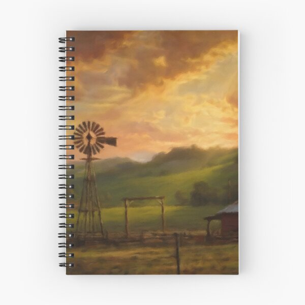 Item preview, Old Farm Windmill at Sunset designed and sold by Zeph1.